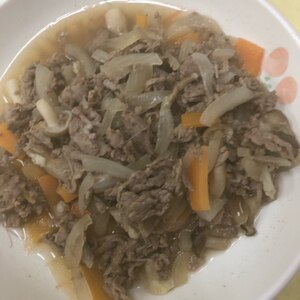 牛肉の生姜と焼肉のタレ炒め